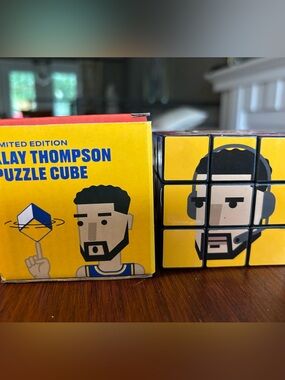 Klay Thompson Limited Edition Puzzle Cube - Yellow Character Face Design